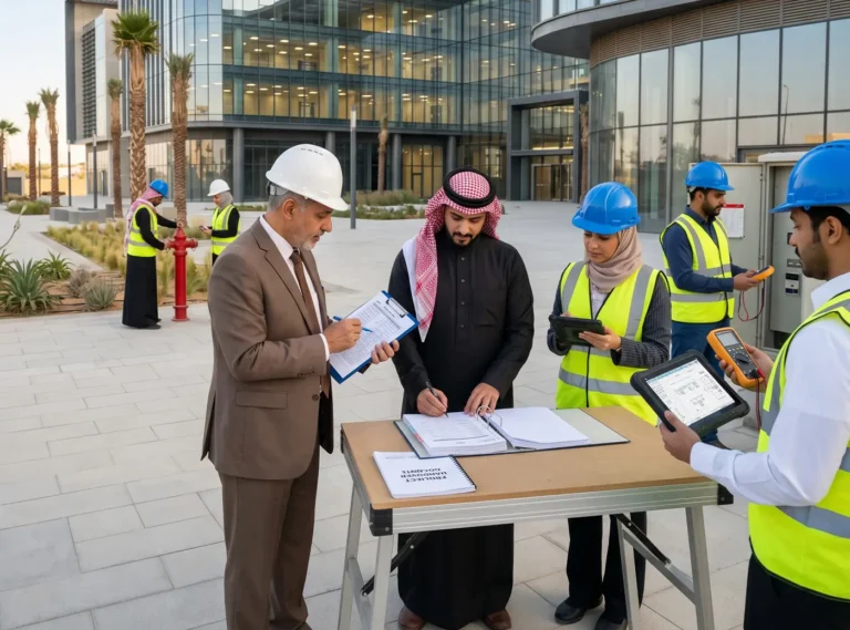 كيف يتم استلام وتسليم المشاريع الهندسية وفق المعايير المعتمدة في السعودية؟